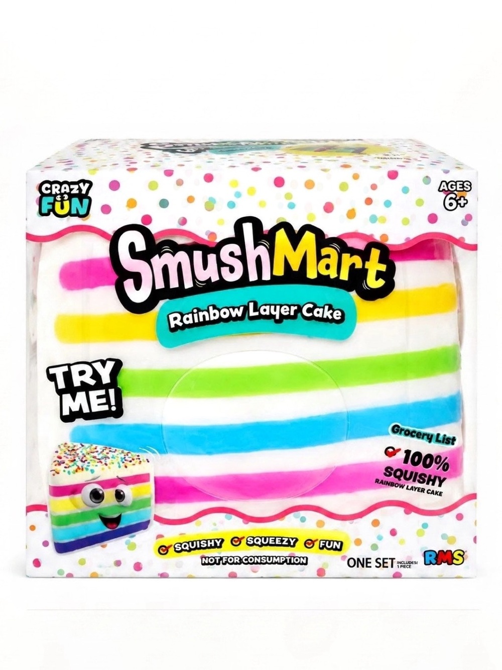 New RMS SmushMart Jumbo Rainbow Layer Cake